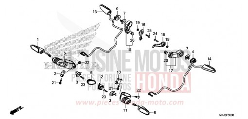 CLIGNOTANT CB1000RAJ de 2018